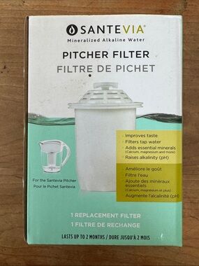 Santeria water Pitcher Replacement Filter NIB sealed